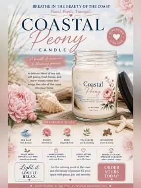 🌸Coastal Peony🌸🕯️